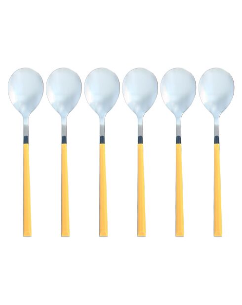 6 Cuillères de table Colorama safran -21.5 cm