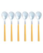 6 Cuillère à café Colorama safran - 16.5 cm