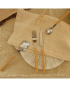 6 Couteaux de table Colorama safran - 23.5 cm