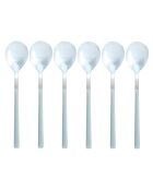 6 Cuillères de table Colorama grises - 21.5 cm
