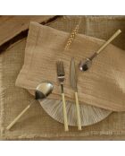 6 Couteaux de table Colorama crème - 23.5 cm