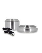 Batterie de Cuisine iris grise - 8 Pièces