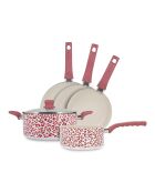 Batterie de Cuisine Léopard rose - 5 Pièces