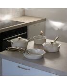 Batterie de Cuisine Dahlia beige - 8 Pièces