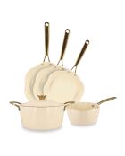 Batterie de Cuisine Dahlia beige - 5 Pièces