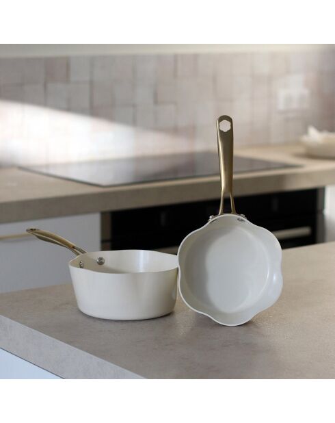 Dahlia beige steelpan - D.20 cm