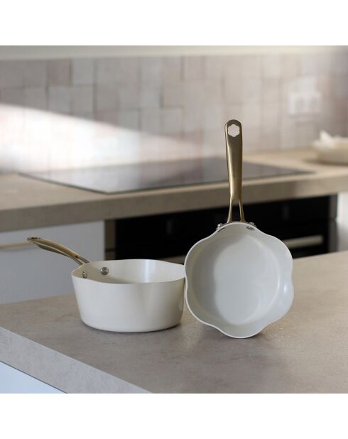 Casserole Dahlia  beige - D.20 cm