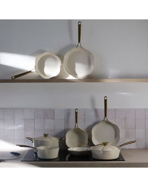 Dahlia beige steelpan - D.20 cm