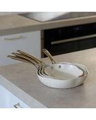 Poele Dahlia  beige - D.20 cm