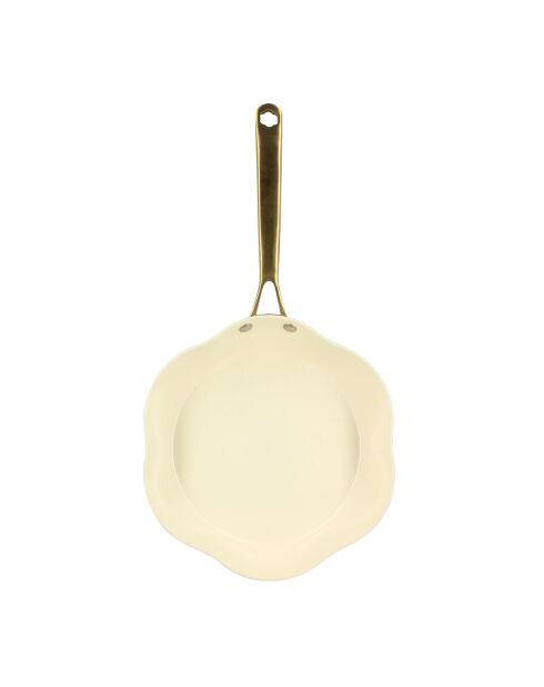 Padella beige Dahlia - D.28 cm