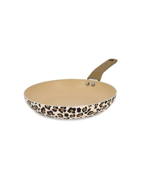 Poele Léopard  marron - D.24 cm