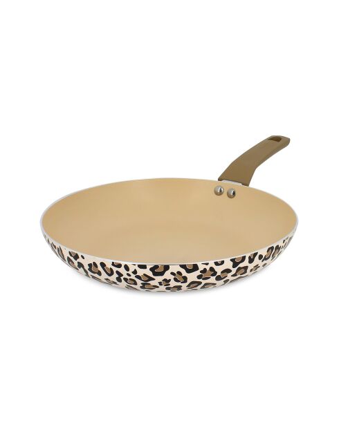 Poele Léopard marron - D.28 cm