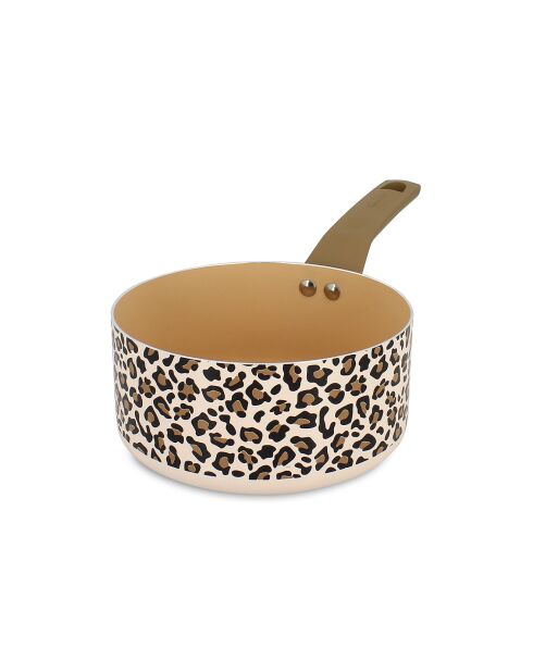 Casserole Léopard  marron - D.18 cm