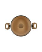 Bruine stoofpot met luipaardprint - D.24 cm