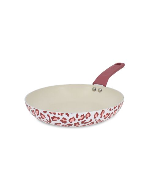 Poele Léopard rose - D.24 cm