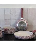 Casserole Léopard rose - D.18 cm