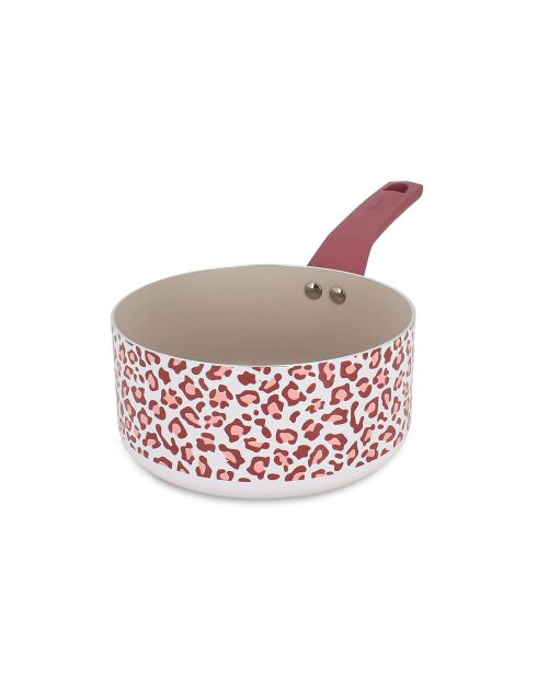 Casserole Léopard rose - D.18 cm