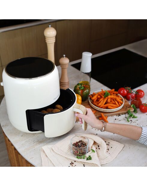 Friteuse À Air Chaud Colorama crème - 4.5 L