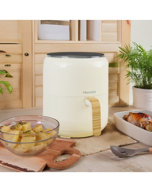 Friteuse À Air Chaud Colorama crème - 4.5 L
