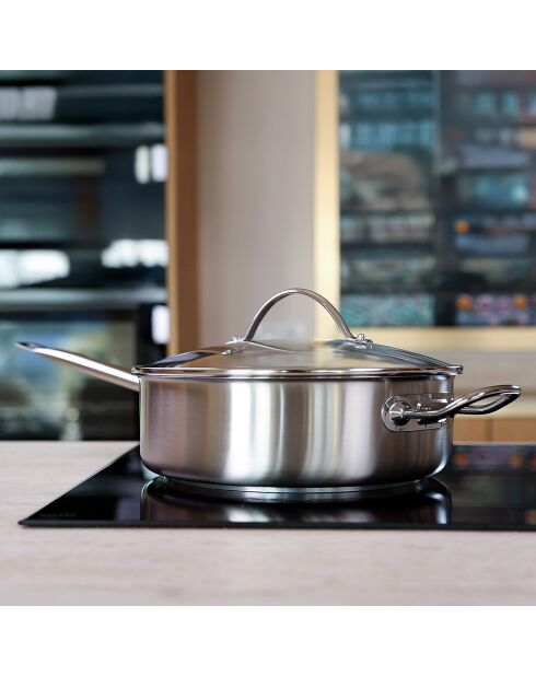 Professionelle graue Bratpfanne - D.28 cm