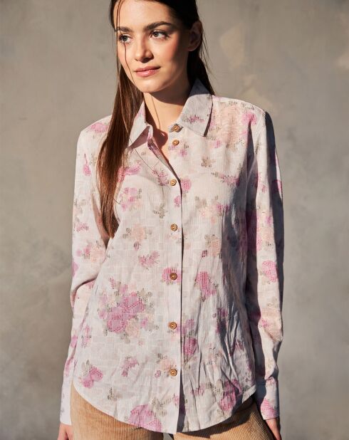 Chemise Abigail dotty fleuri