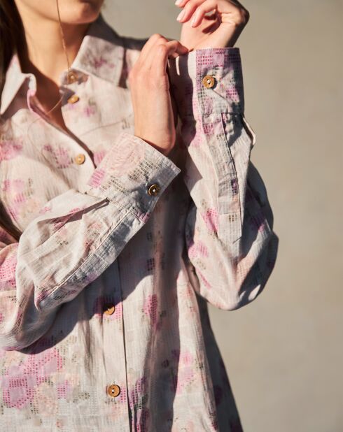 Chemise Abigail dotty fleuri