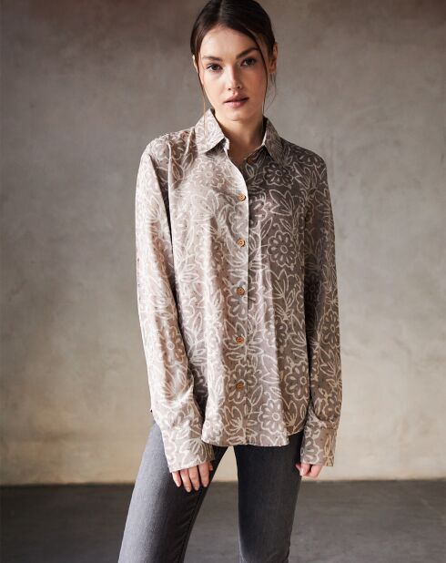 Chemise Abigail grise