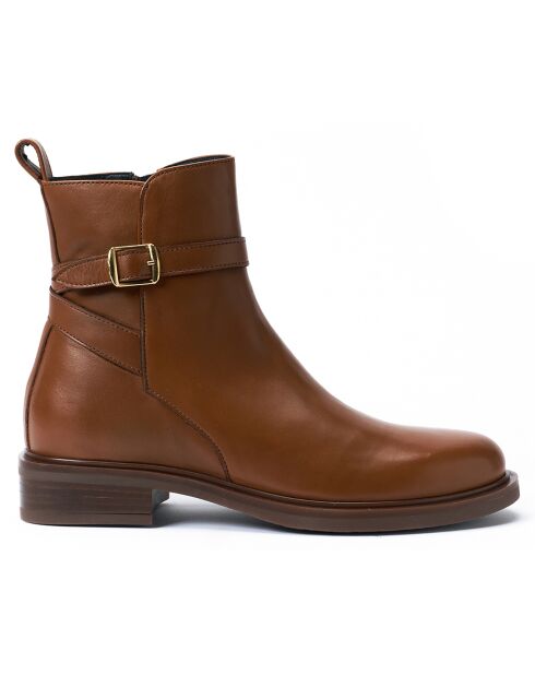Boots Jodhpur en Cuir camel