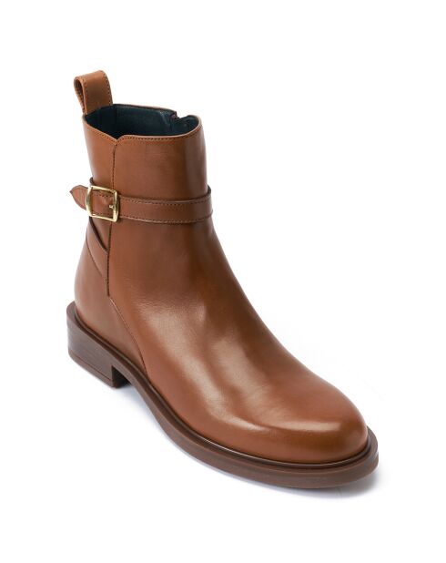 Boots Jodhpur en Cuir camel