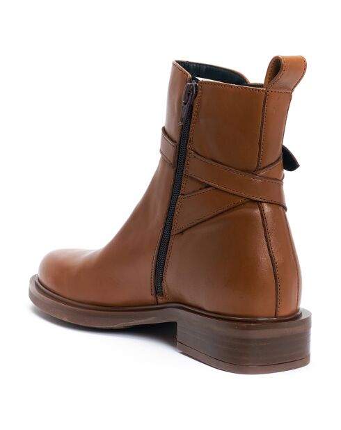 Boots Jodhpur en Cuir camel