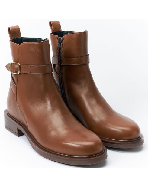 Botas Jodhpur de piel camel