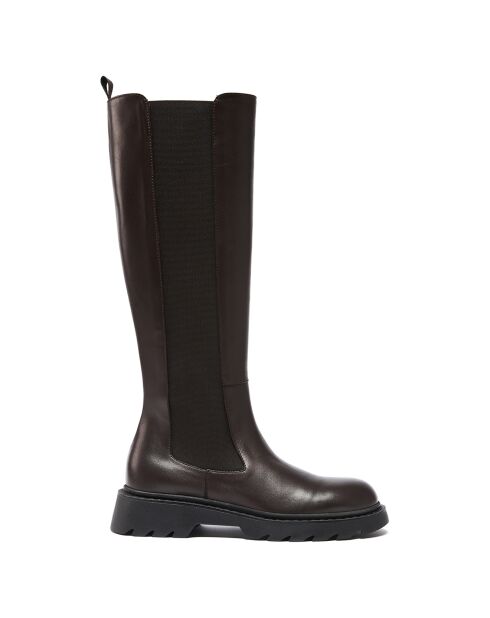 Bottes en Cuir marron