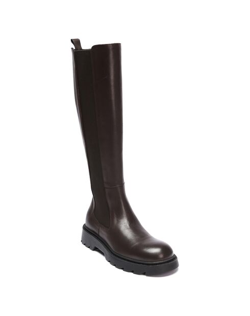 Bottes en Cuir marron