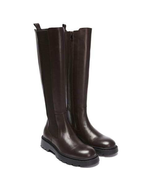 Bottes en Cuir marron