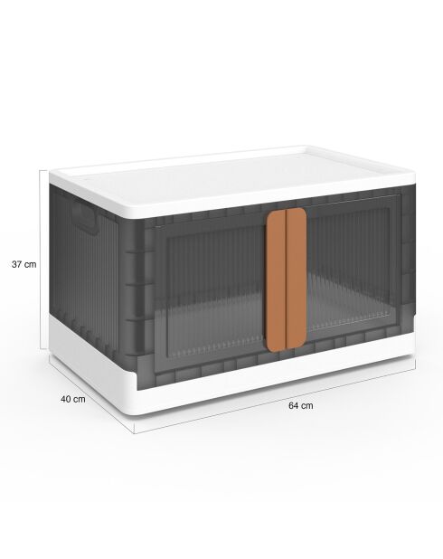 Boîte de rangement empilable 72L