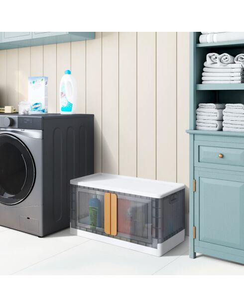 Boîte de rangement empilable 72L