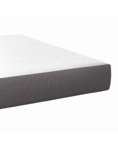 Matelas mémoire de forme épaisseur 20cm blanc et gris 140x190cm