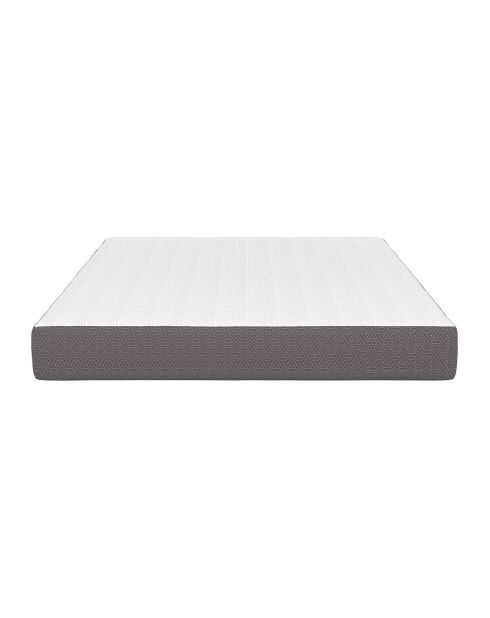Matelas mémoire de forme épaisseur 20cm blanc et gris 140x190cm