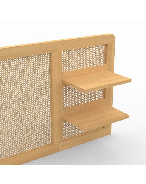 Cabecero de cama Eve con estantes, 240 cm