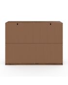 Commode Tom 6 tiroirs effet bois noyer