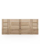 Cama Rosalia con cabecero con tacos y estanterías integradas de 140 x 190 cm