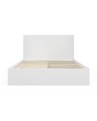 Lit Orem avec sommier, tête de lit et tiroir intégré blanc 140x190cm