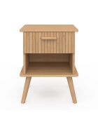 2 Tables de chevet Albane avec 1 tiroir et 1 niche