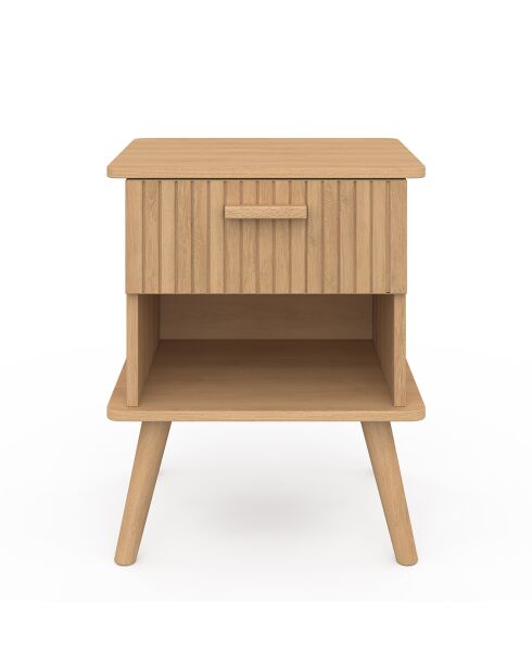 2 Tables de chevet Albane avec 1 tiroir et 1 niche