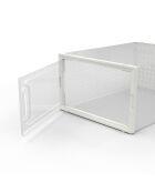 Boites de rangement à chaussures empilables transparentes - lot de 12