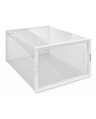 Boites de rangement à chaussures empilables transparentes - lot de 12