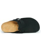 Sabots en Velours de Cuir Noé noirs