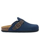 Sabots en Velours de Cuir Noé marine