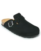 Sabots en Velours de Cuir Noé noirs