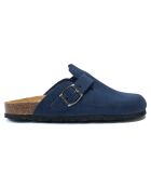 Sabots en Velours de Cuir Noé marine